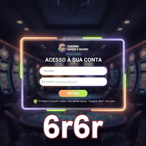 Ilustração de Acesse o aplicativo cassino da 6r6r com facilidade e segurança