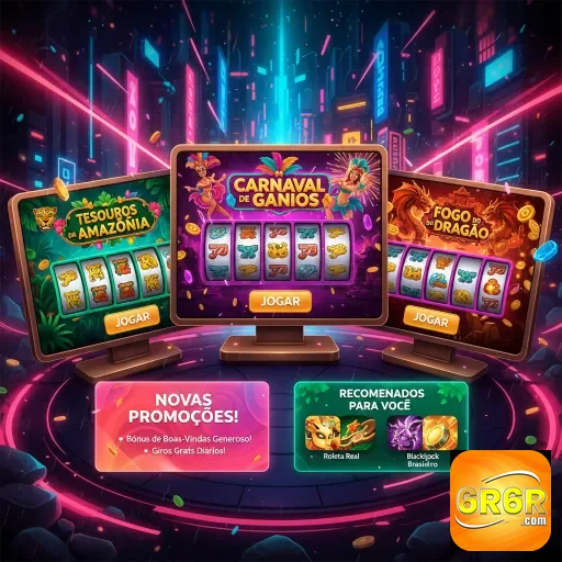 Ilustração de Jogos de Slots Inovadores